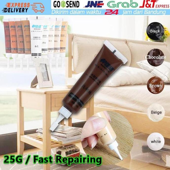 YUZABA Mebel Refinishing Kayu Pintu Perbaikan Lantai Cream Cat Kayu Lubang