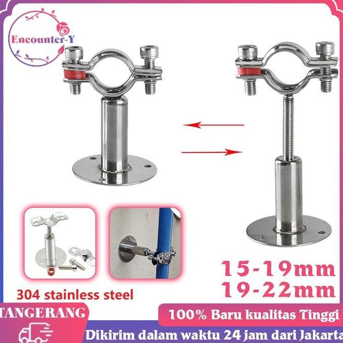 YUTUSAKA Clamp Pipa Holder adjustable pipe clamp Stainless klem gantung pipa