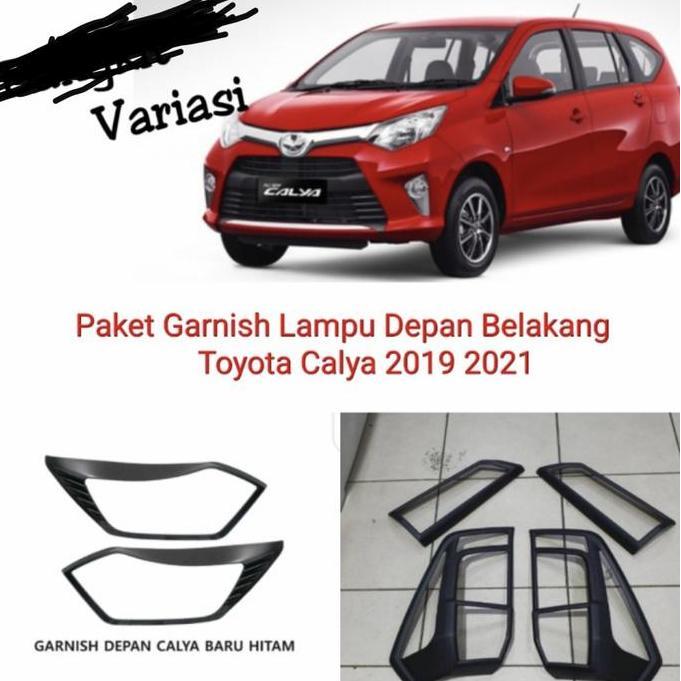 Promo Paket garnis depan belakang calya sigra baru 2019-2022 hitam doff Diskon