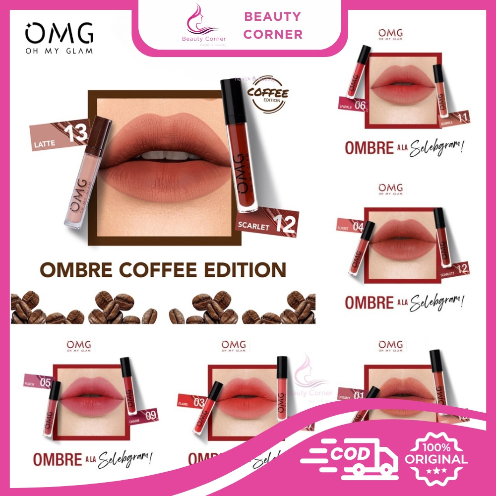PAKET OMBRE LIPS OMG | Lipcream OMG Ombre Coffee Edition| Ombre Lipcream OMG | | Ombre Lips OH MY GL