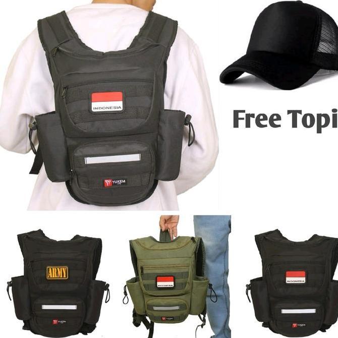 DF301 >> Tas Ransel Pria Kecil 10 Liter Army tactical multifungsi Olahraga Outdoor Adventure Tas Tra
