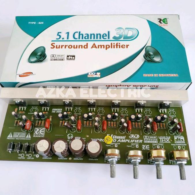KIT POWER AMPLIFIER AKTIF 5.1 SURROUND 3D TERBATAS