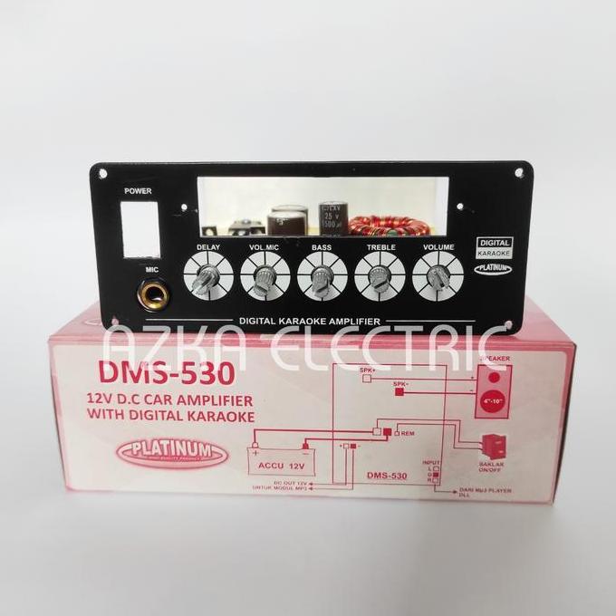 KIT POWER AMPLIFIER SPEAKER AKTIF 12V DC DMS 530 READY