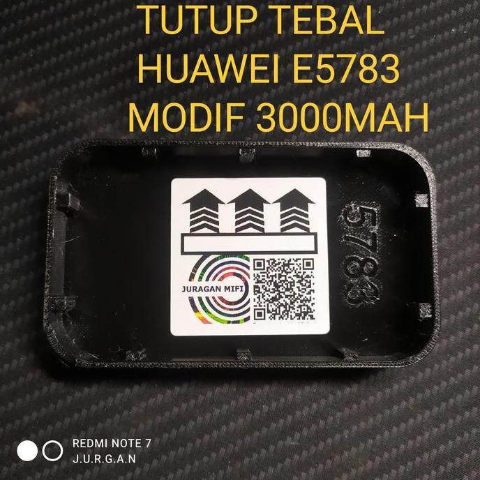 [LISHOP] CUSTOM TUTUP BATERAI BACKDOOR BACKCOVER MODEM HUAWEI E5783 MODIF 3000MAH