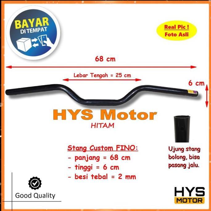 Savinom_Seller - Stang Stir Motor Fino 125 Fi Grande Setang Setir Nunduk Aksesoris Cb Rzr Vixion Bea