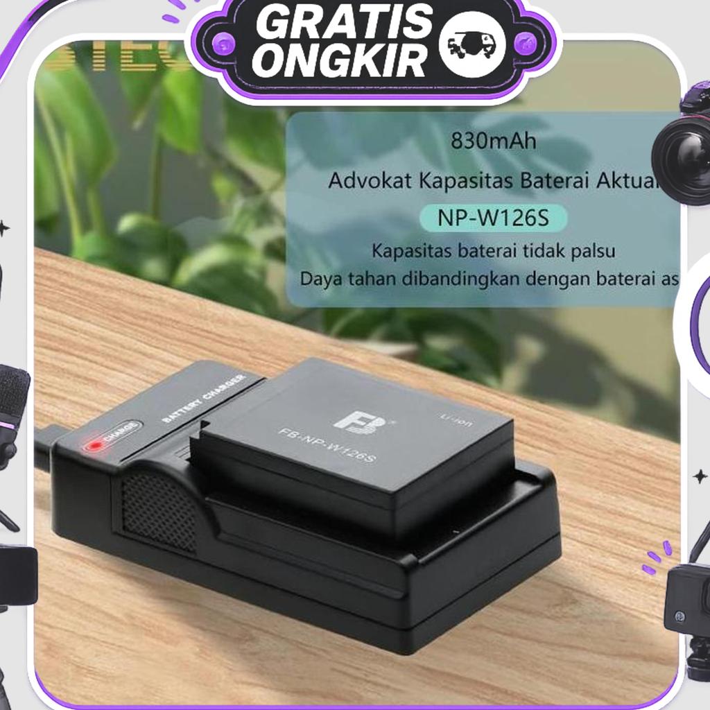 Btech Battery Np-W126S 830Mah With Charger For Fujifilm Camera Xt3 Xm1 Xpro2 Xpro3 Xt20 Xt30 Xt10 Xt