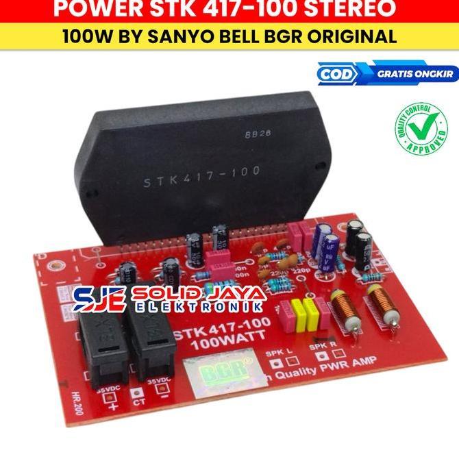 KIT POWER AMPLIFIER STK 417-100 STEREO STK417 100 100W SANYO BELL BGR TERMURAH