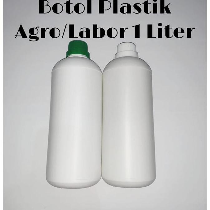 Botol Labor Agro 1000ml - Botol Labor - Botol Agro HDPE - Botol Plastik 1 Liter - Botol Chemical Kim