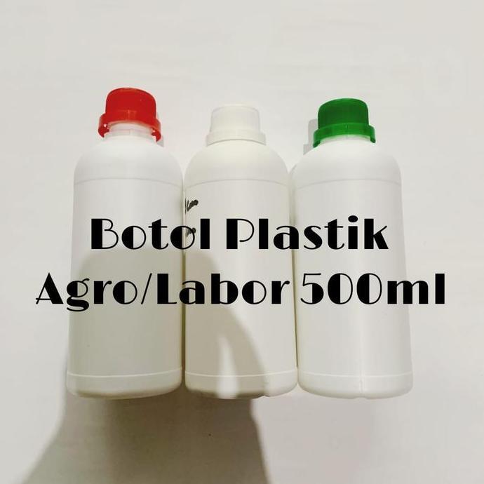 Botol Labor Agro 500ml - Botol Labor - Botol Agro HDPE - Botol Plastik 500ml - Botol Chemical Kimia