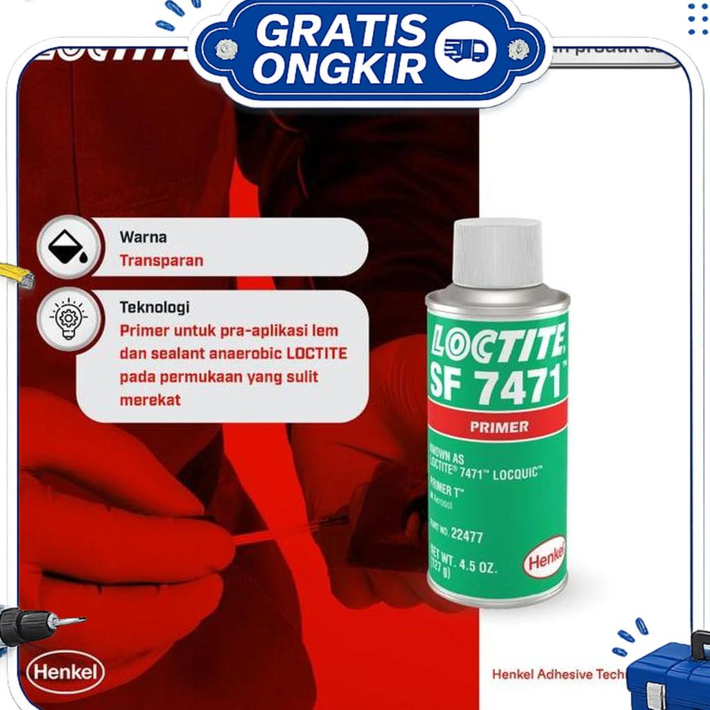 Henkel Loctite Sf 7471 Primer Lem Dan Sealant Anaerobik 4.5 Oz