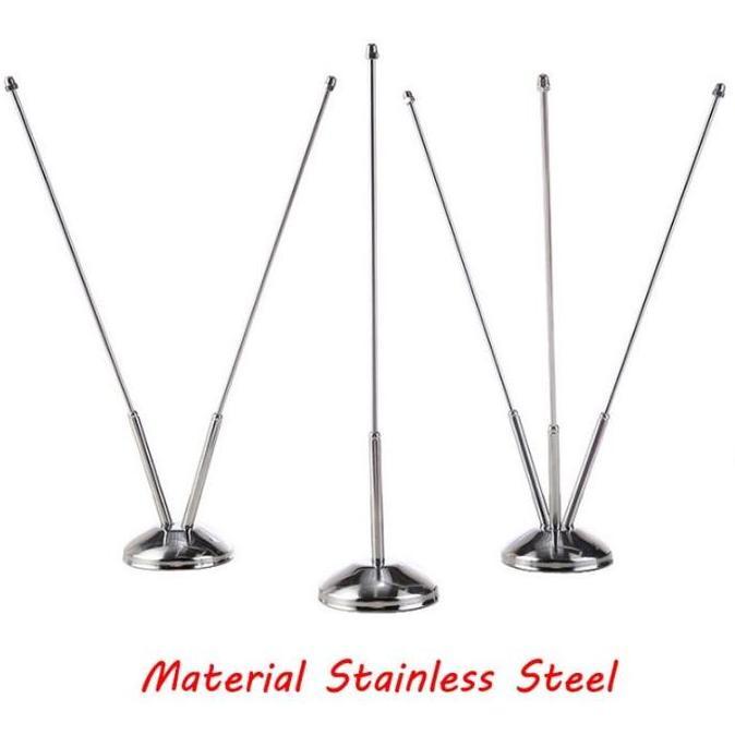 IUMAORI Tiang Bendera Kecil Stand Tiang Bendera Meja Tiang Stainless Bendera Bracket Tiang Bendera