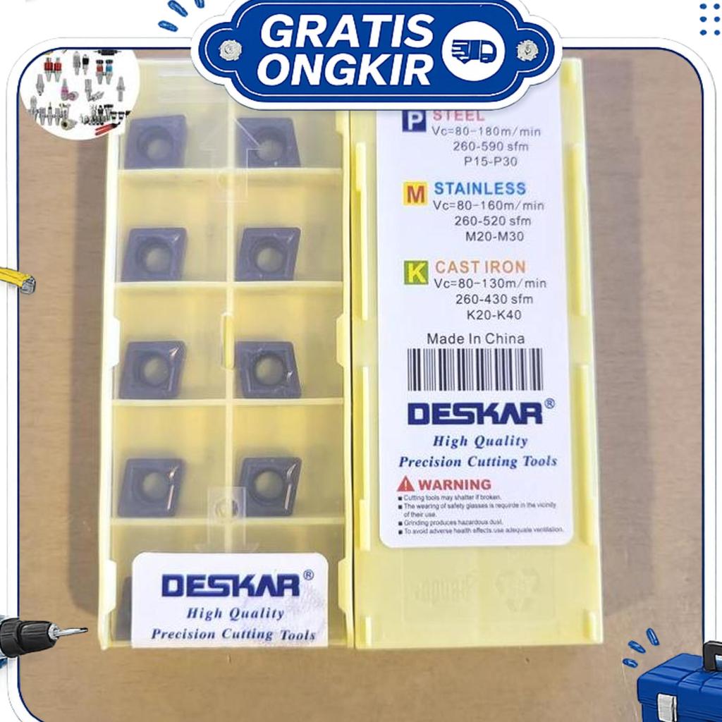 Insert Ccmt 09T308 Deskar Ccmt 09 Mata Bubut Insert Boring Ccmt 09T308