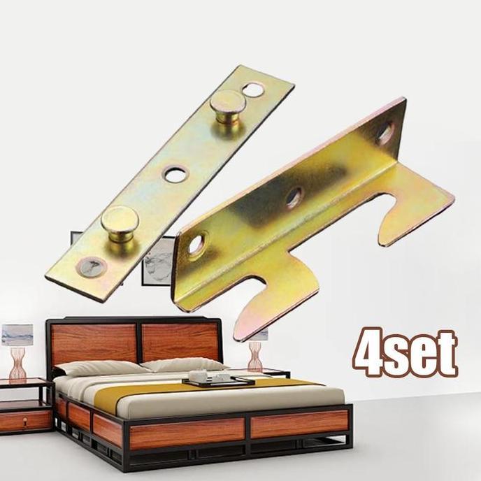 BEZEIN Hak Engsel Dipan Bed Hinges Set Engsel Hak Dipan Ranjang Bed Hinges Bed Hinges