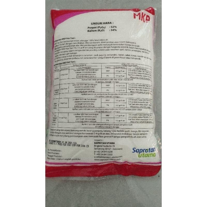 Mkp 1 Kg - Pupuk Mkp Pak Tani 1 Kg