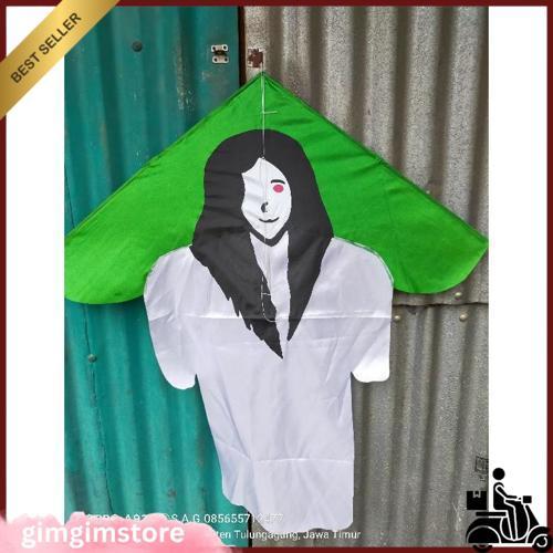 Layangan Kain / Layangan Hias / Layangan Pocong / Layangan Kuntilanak Harga Grosir