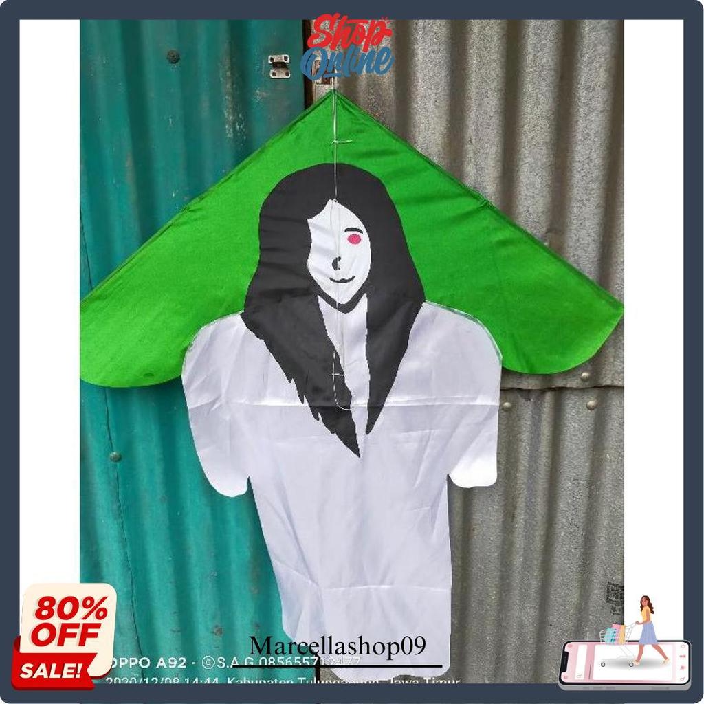 Layangan Kain / Layangan Hias / Layangan Pocong / Layangan Kuntilanak Produk Unggulan