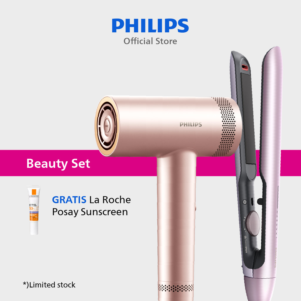 Philips | Hair Dryer BLDC 8000 + Hair Straightener 5000 ThermoShield
