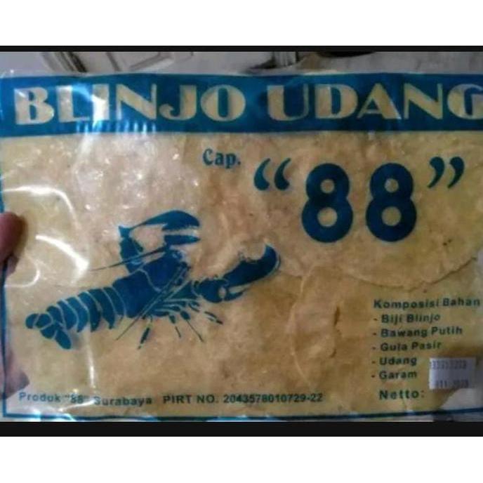 Emping melinjo Blinjo Udang manis merk 88 KK
