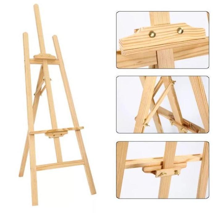 Revanika.shop - Standing Easel / Wooden Easel / Stand Kanvas / Sandaran Kanvas