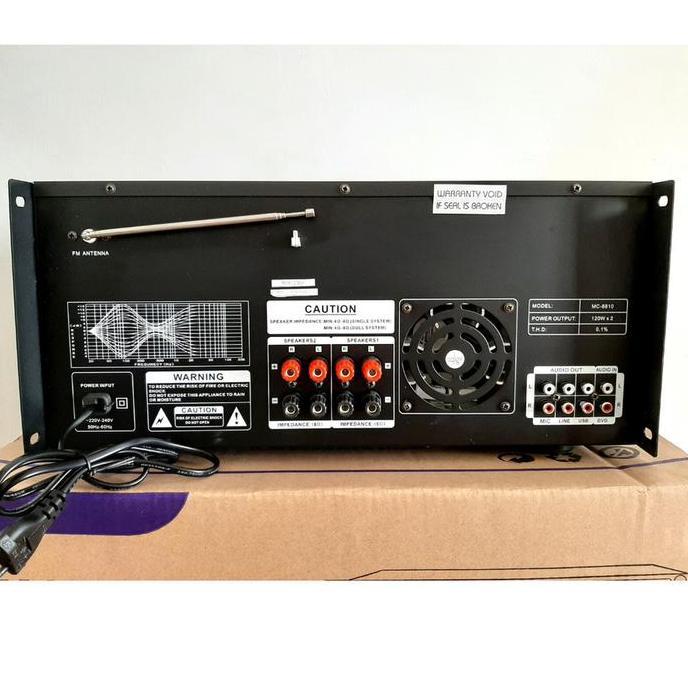 Amplifier Power Mixer Bluetooth/Usb/ Mp3 Karaoke Marcopolo Mc 8810
