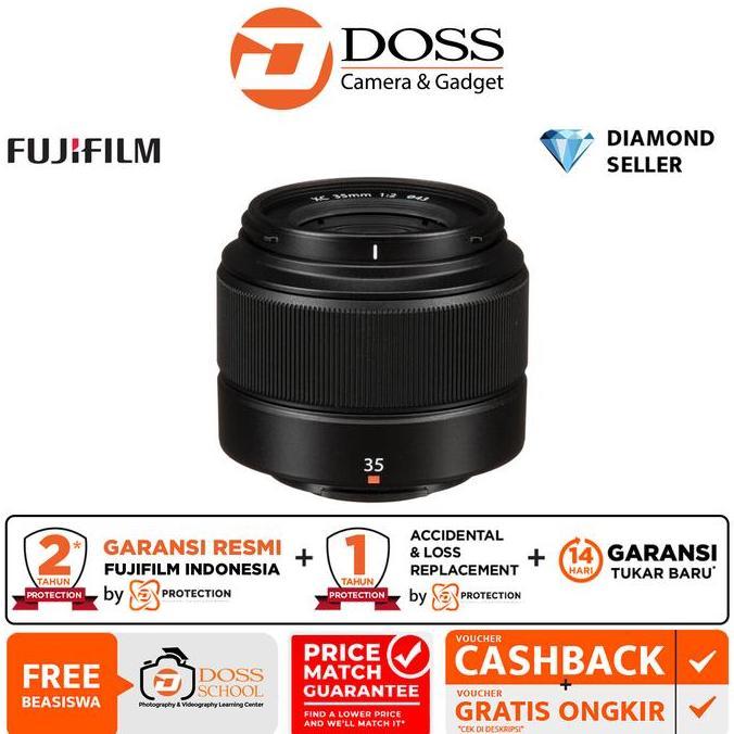 Ready Fujifilm XC 35mm F2 / Lensa Fujifilm XC 35mm F2 / Fujifilm 35mm F2 Non Cod