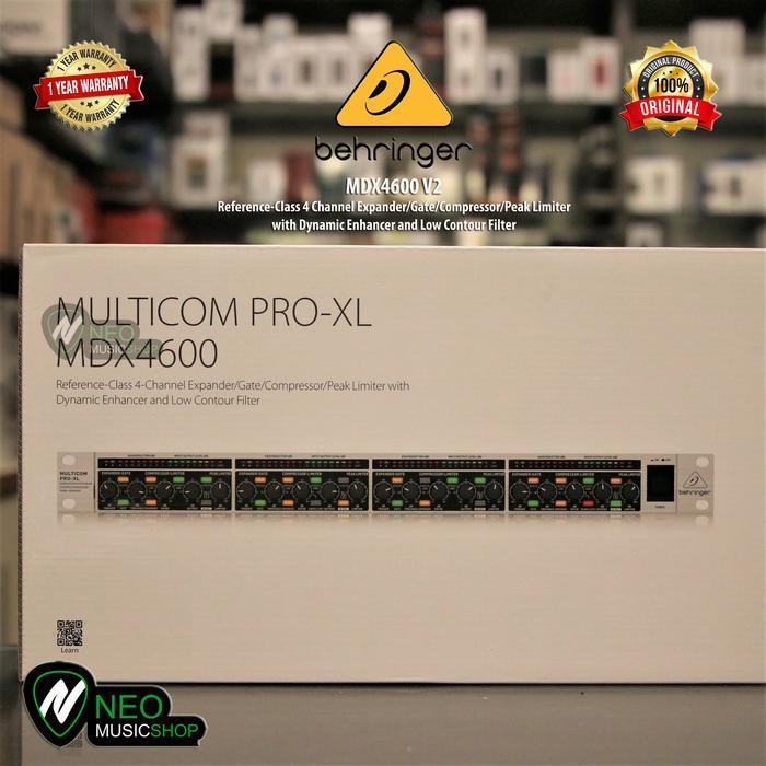 BEHRINGER MDX4600 V2 4 CHANNEL EXPANDER GATE COMPRESSOR PEAK LIMITER MIXER ORIGINAL DAN TERPERCAYA