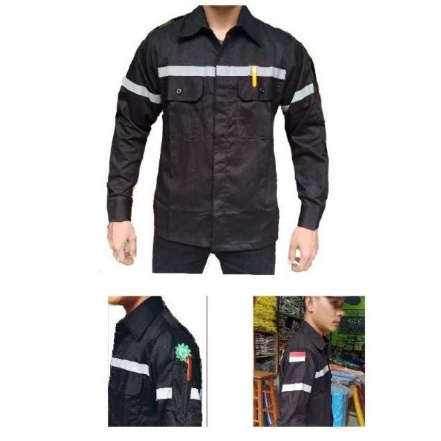 Baju Safety / Kemeja Safety / Kemeja PDL American drill lengan Panjang