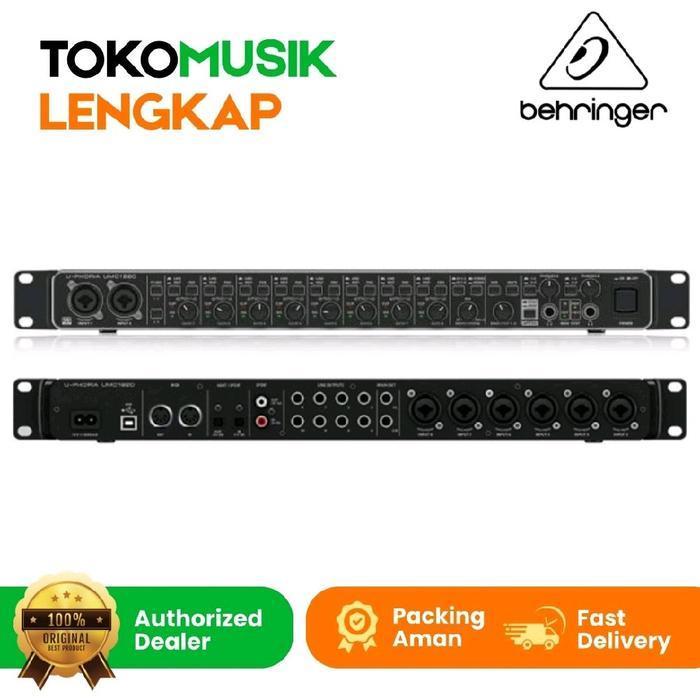 SOUNDCARD AUDIO INTERFACE BEHRINGER UMC 1820 SOUND CARD BEHRINGER UMC1820 ORIGINAL ORIGINAL DAN TERP