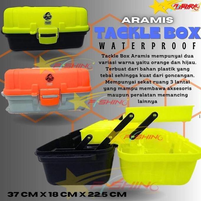BEBAS ONGKIR - -SF- Tackle Box 6200 Aramis Kotak Alat Perkakas Mancing 3 Tingkat Tiga Susun Pancing 