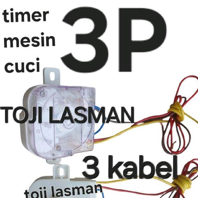 ( 3P TIMER WASH ) SAKLAR SWITCH KNOP TOMBOL MESIN CUCI WASH SPIN WASHING TIMER PENGATUR WAKTU  KONTR