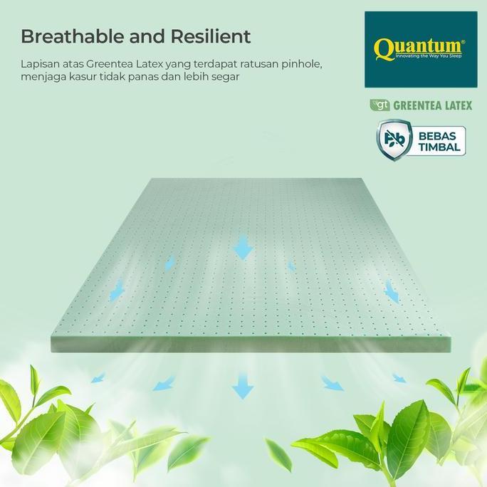 Bestseller- Quantum Kasur Orthopedic Posture Master Greentea Latex Virase - Spring Bed Springbed Ort