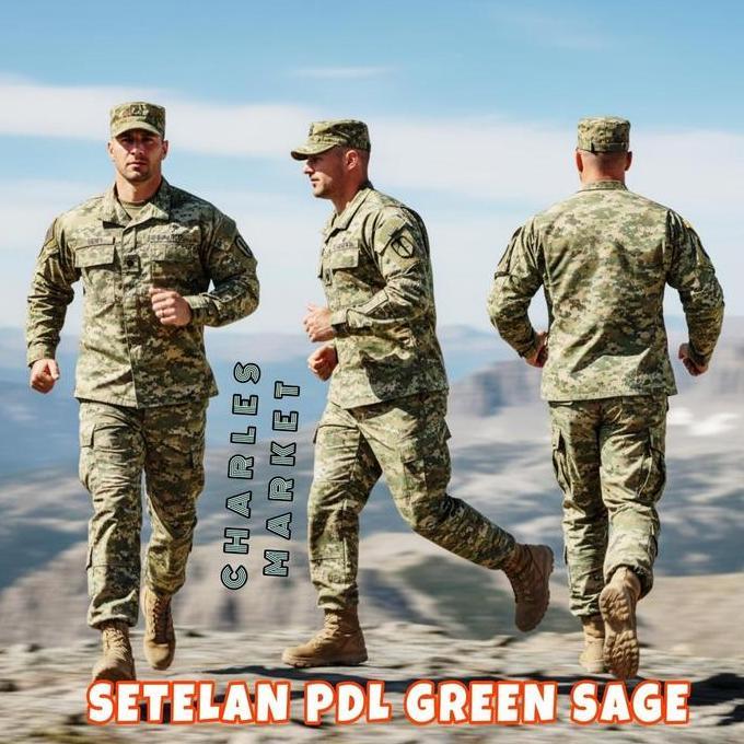 SETELAN PDL GREEN SAGE - SERAGAM PDL GREN SAGE - SETELAN PRIA WANITA