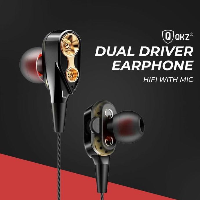 TSUZEMON QKZ Earphone Bass In-Ear QKZ-CK8 - Black QKZ-MDR QKZ-AK6 AK6-PRO Driver With Mic