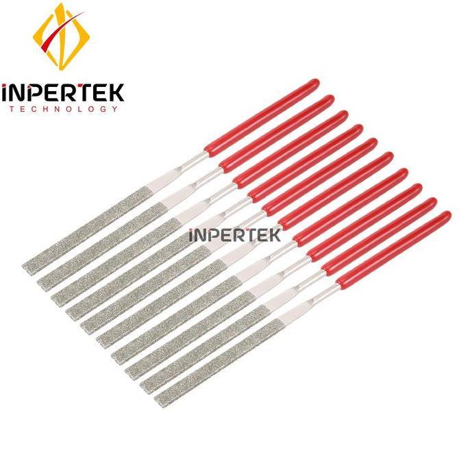 SUGIESTA Kikir 3 x 140mm Files Diamond KIKIR Diamond Flat Kikir Rata Files Set
