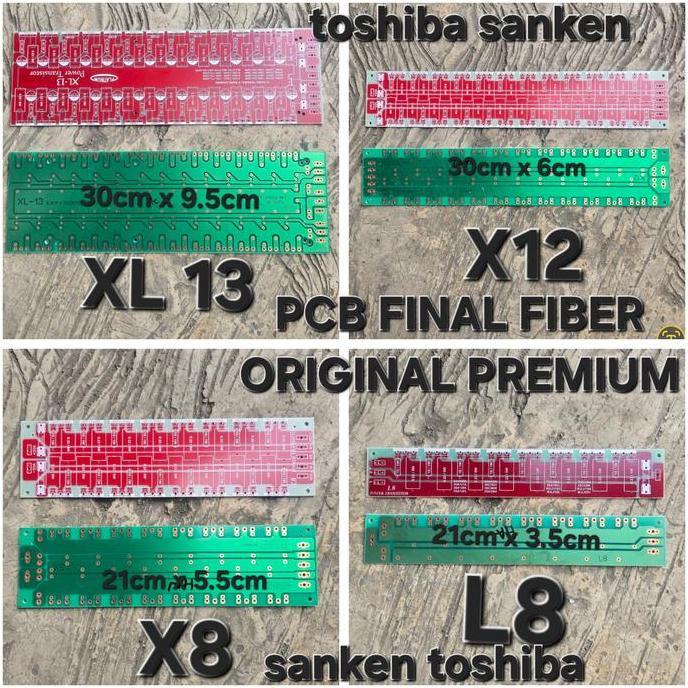 ORIGINAL PREMIUM FIBER FINAL PCB LINE TRANSISTOR TOSHIBA SANKEN TIP MJL PARAREL FINAL POWER AUDIO AM