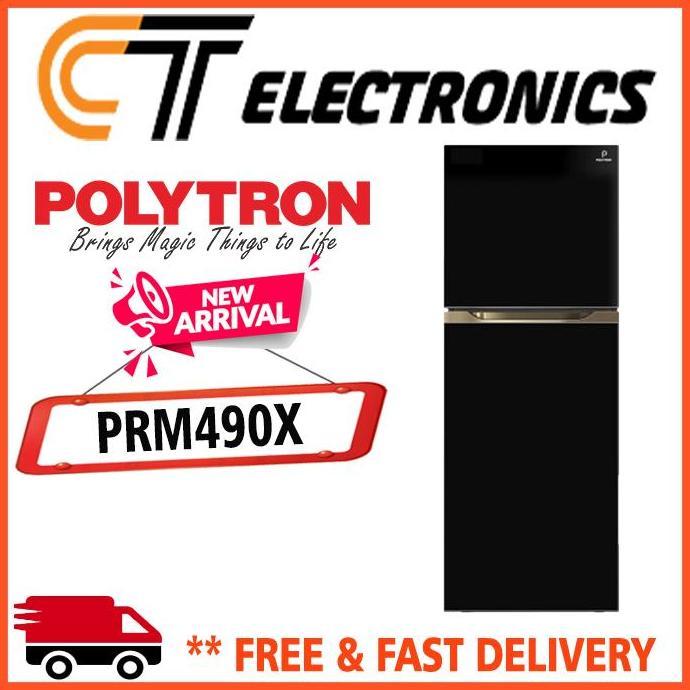 Bestseller- POLYTRON PRM490X Kulkas 2 Pintu Belleza 350 Liter PRM 490X PRM490