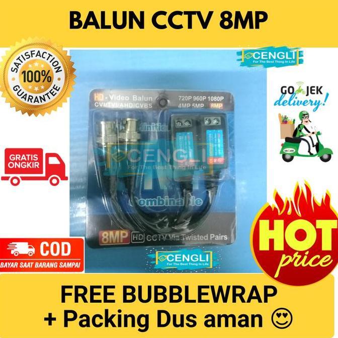 Bestseller- BALUN CCTV 8MP / VIDEO BALUN 8MEGAPIXEL