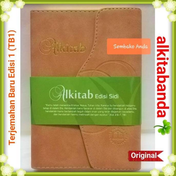 Alkitab Kristen. Terjemahan Baru Edisi 1. LAI 1974. TB1 054 TI Cover Agenda.