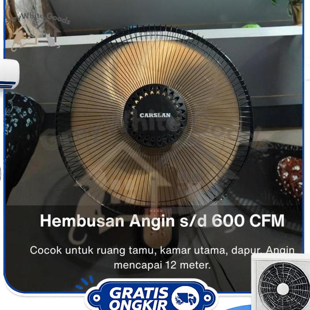 Kipas Dinding Besi Remot 16 Inch Jumbo Kipas Timer Dinding Kipas Besi 5 Baling Bergaransi