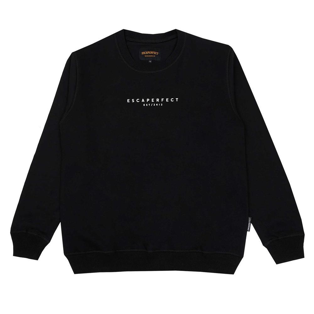 ORIGINAL ESCAPERFECT CREWNECK SIMPLE TYPE FUTURE - BLACK
