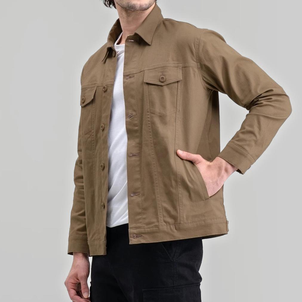 ORIGINAL JAKET TRUCKER PRIA CANVAS