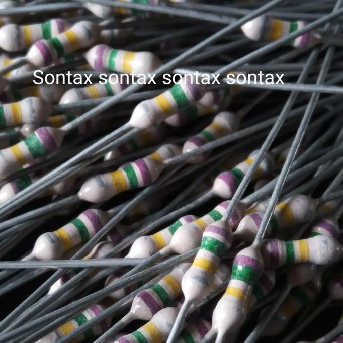 750K 750 K 7 5 0 K OHM 1/4W RESISTOR WERSTAN MADE IN JAPAN AUDIO RF STX27
