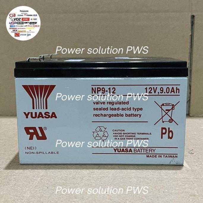 Battery Backup Lock Power Supply Access Control Door Aki Yuasa 12V 9 Ah / CSB 12V 9 Ah 9.5 Ah