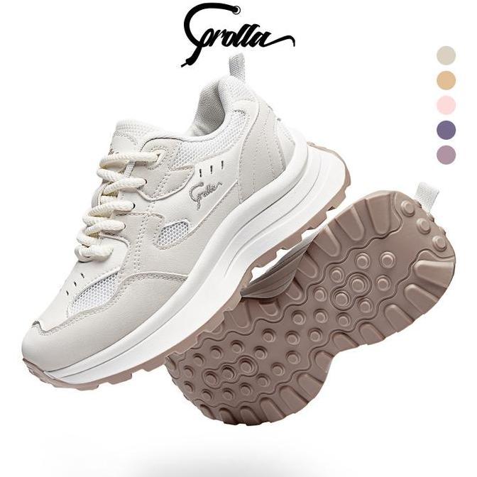 [CUCI GUDANG] COROLLA Blossom Sepatu Sneakers Sepatu Wanita Putih Sneakers Tinggi Olahraga Outdoor S