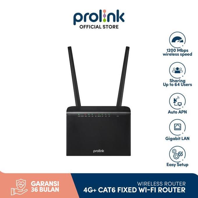 Prolink Sim 4G Lte Unlock Fixed Line Modem Wifi Router Cat 6 Dual Band