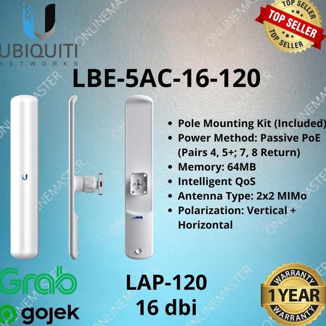 Lbe-5Ac-16-120 Ubnt Litebeam Sectoral Ac