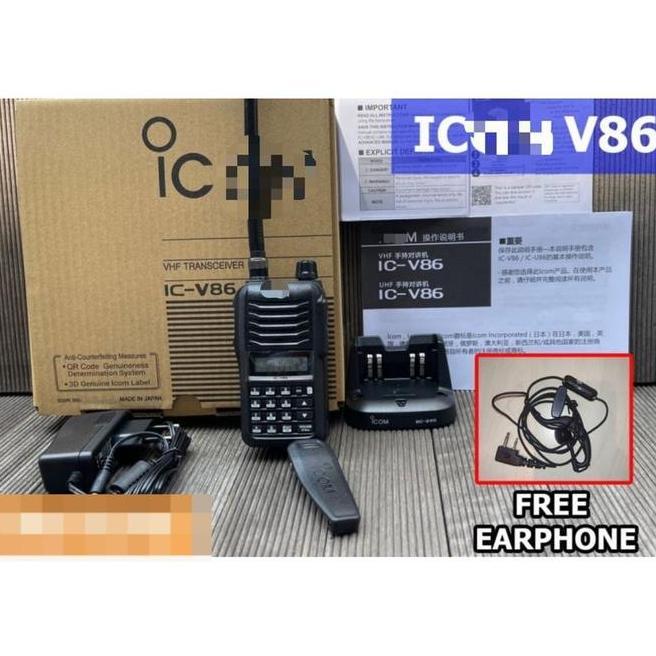 Ht Radio Ic V86 Walkie Talkie Ic V 86 7 Watt Free Headset Earset Handy Talky Vhf New Ht V86 Walkie T