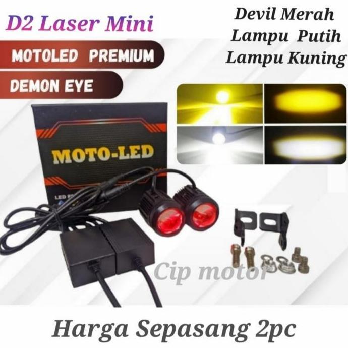 Lampu D2 Laser Mini Driving Luminos Vinyx Led Foglamp Driver Kipas