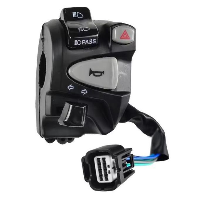 SHIOZENG Saklar setang sepeda motor 7/8 22mm lampu depan kombinasi saklar klason click 150 vario125/
