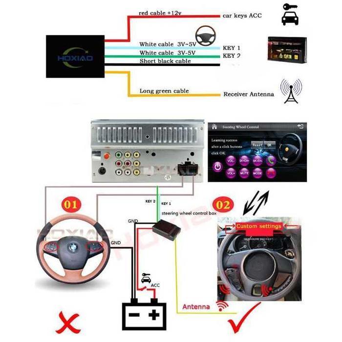 Remote Stir Universal Mobil Untuk Semua Mobil Remot Setir Remot Head Unit Media Player Original Dan 